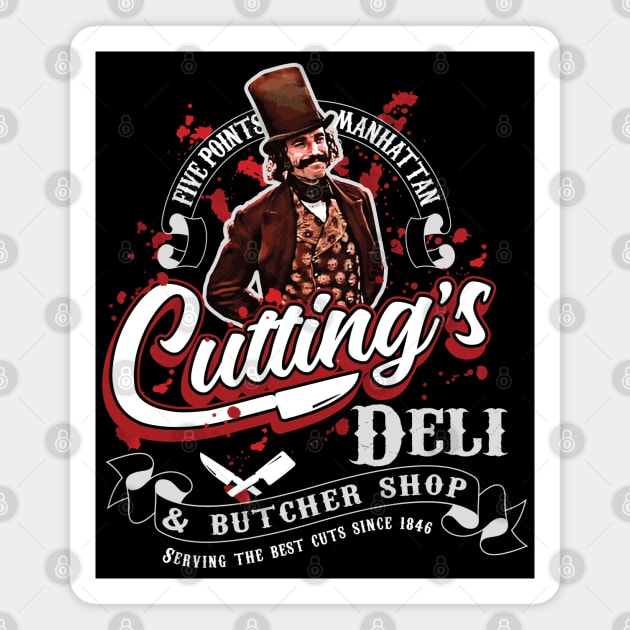 Cutting's Deli & Butcher Shop Magnet by Alema Art